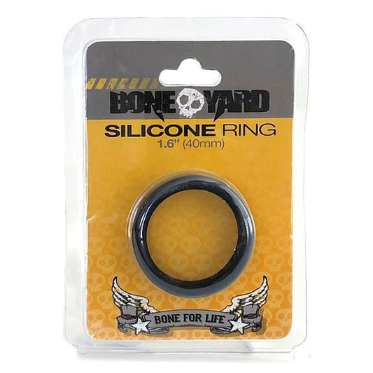 Boneyard Silicone Ring 40mm - Black 40 mm Cock Ring-BY0140