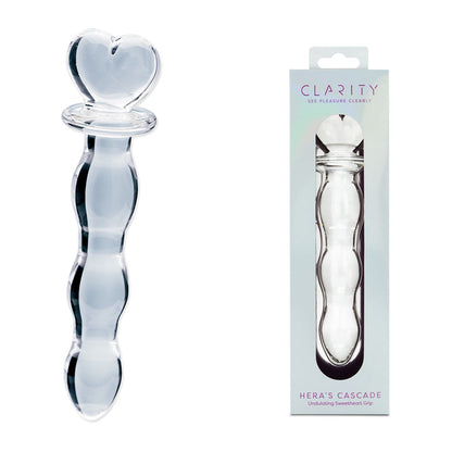 Clarity - Heras Cascade - Clear 15 cm Glass Dildo-CLA-22