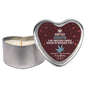 EB Hemp Seed 3 in 1 Massage Heart Candle - Stiletto