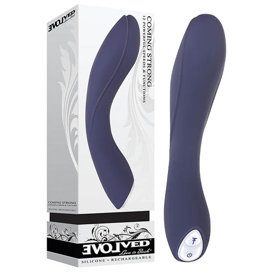 Evolved Coming Strong - Navy Blue 119 cm (7.5) USB Rechargeable Vibrator-EN-RS-4449-2