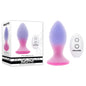 Evolved PARADISE PLUG - Pink/Purple 10.5 cm USB Rechargeable Vibrating Butt Plug with Wireless Remote-EN-RS-5704-2