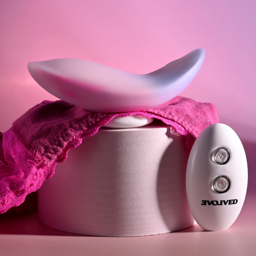 Evolved PARADISE PANTY - Pink/Purple USB Rechargeable Panty Vibrator with Remote Control-EN-RS-5711-2