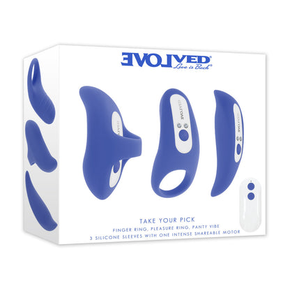 Evolved TAKE YOUR PICK - Rechargeable Bullet with 3 Interchargeable Sleeves - EN-RS-6954-2