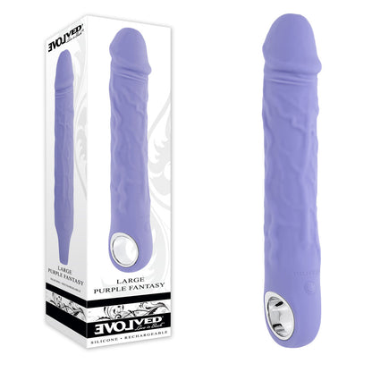 Evolved LARGE PURPLE FANTASY - Purple 21.8 cm USB Rechargeable Vibrator-EN-RS-6961-2