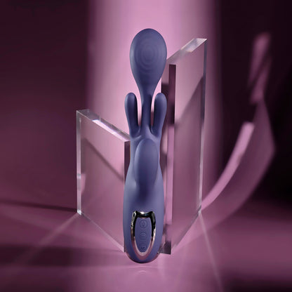 Evolved BOW DOWN - Purple USB Rechargeable Rabbit Vibrator - EN-RS-6985-2