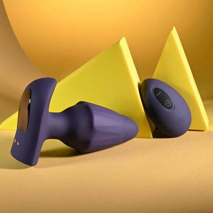 Evolved STARBURST - Purple 10.1 cm USB Rechargeable Vibrating Butt Plug with Wireless Remote - EN-RS-6992-2