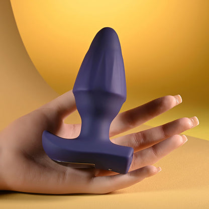 Evolved STARBURST - Purple 10.1 cm USB Rechargeable Vibrating Butt Plug with Wireless Remote - EN-RS-6992-2