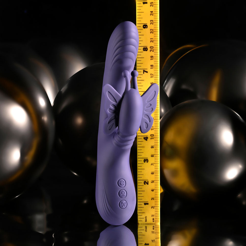Evolved WINGS OF FRENZY - Purple USB Rechargeable Butterfly Vibrator - EN-RS-7166-2