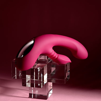 Evolved GENTLE PERSUASION - Pink 20 cm USB Rechargeable Rabbit Vibrator - EN-RS-7173-2