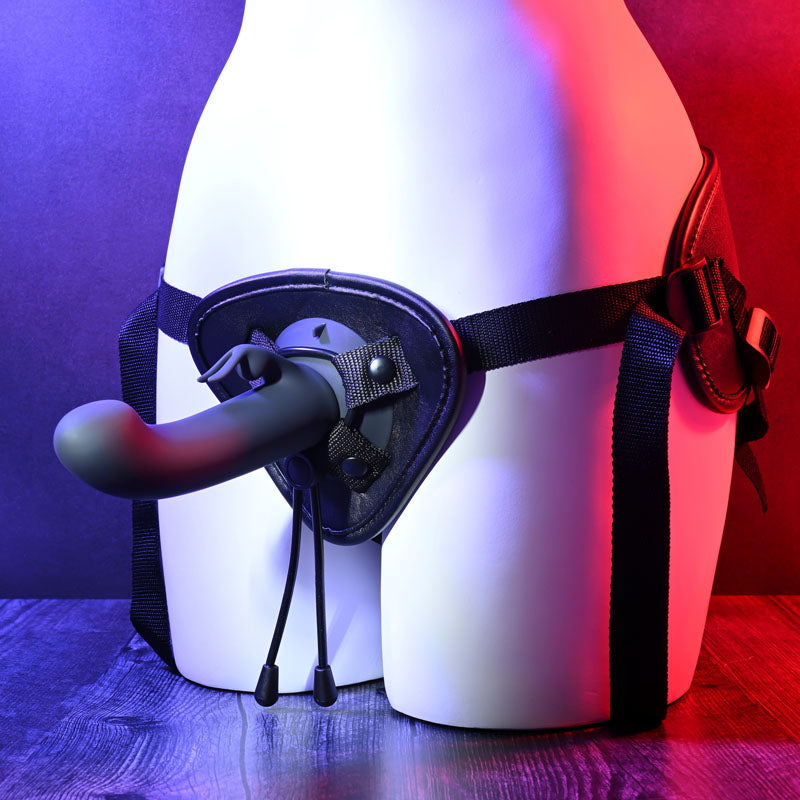 Evolved HEAVENLY HARNESS - Black USB Rechargeable Strap-On Kit-EN-RS-8478-2