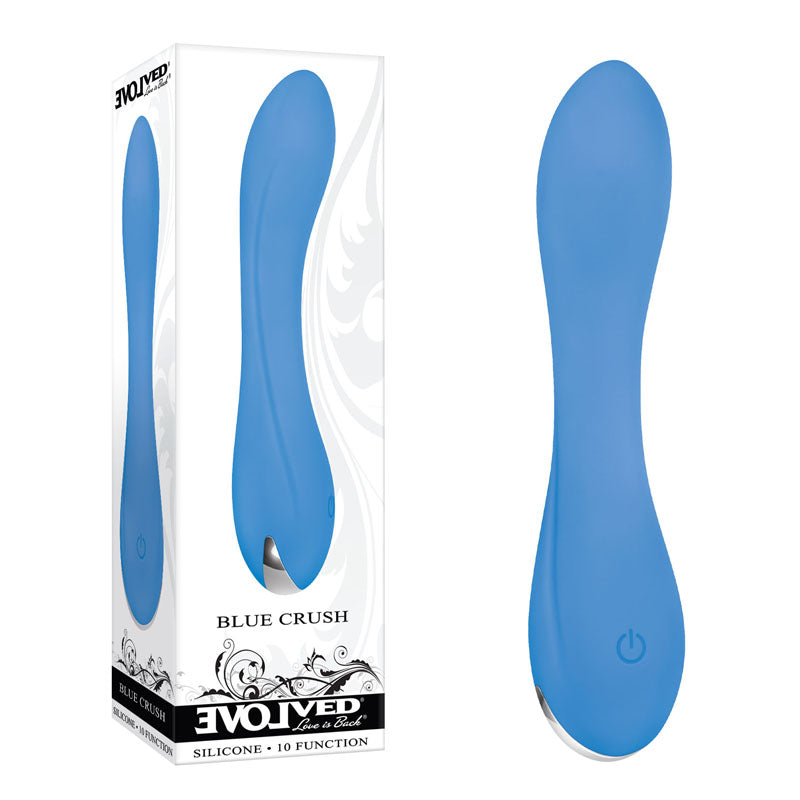 Evolved BLUE CRUSH - 12 cm USB Rechargeable Mini Vibrator
