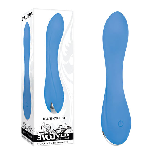 Evolved BLUE CRUSH - 12 cm USB Rechargeable Mini Vibrator