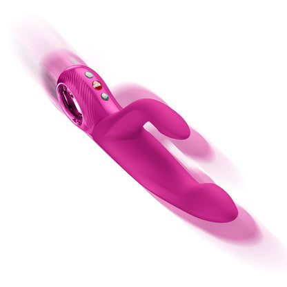 Fun Factory BI STRONIC IMMERSE Magenta - Magenta 22.1 cm USB-C Rechargeable Thrusting Vibrator - FF001031MG01