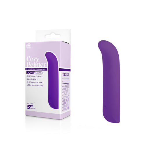 Cozy Pointer - Purple - Purple 12.7 cm USB Rechargeable Mini Vibrator-FPBQ012A00-022