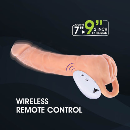 Extendor+ - Flesh 2 Inch Vibrating Penis Extender and Stroker-FVRQ046A00-001