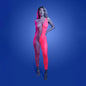 GLOW Hyperdrive Bodystocking - OS - Glow In Dark Pink - One Size-GL2554-OS-B
