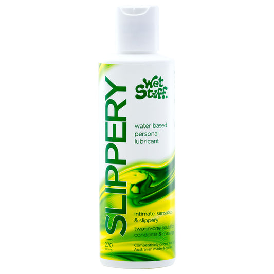 Wet Stuff Slippery 270g Disc - Water Based Lubricant - 270 gram Bottle-GW10721