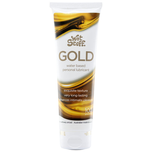 Wet Stuff Gold - 100g Tube - Water Based Lubricant - 100 gram Tube-GW10901