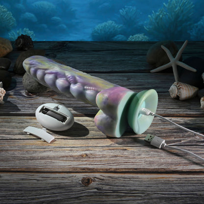 Gender X MONSTERS BALL - USB Rechargeable Vibrating and Thrusting Fantasy Dildo with Wireless Remote - GX-RD-7487-2