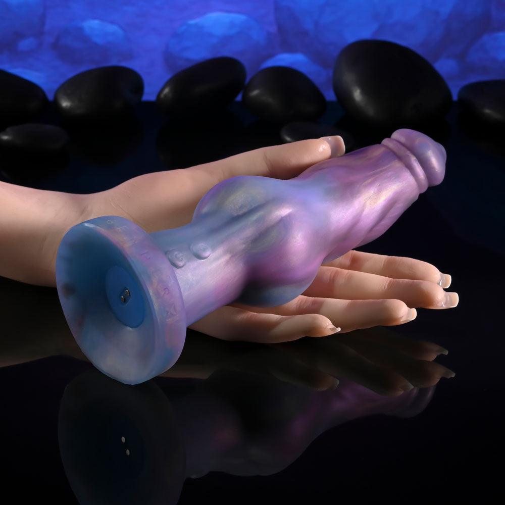 Gender X IMAGINARY FRIEND - Purple/Pink USB Rechargeable Vibrating Fantasy Dildo with Wireless Remote - GX-RD-7500-2