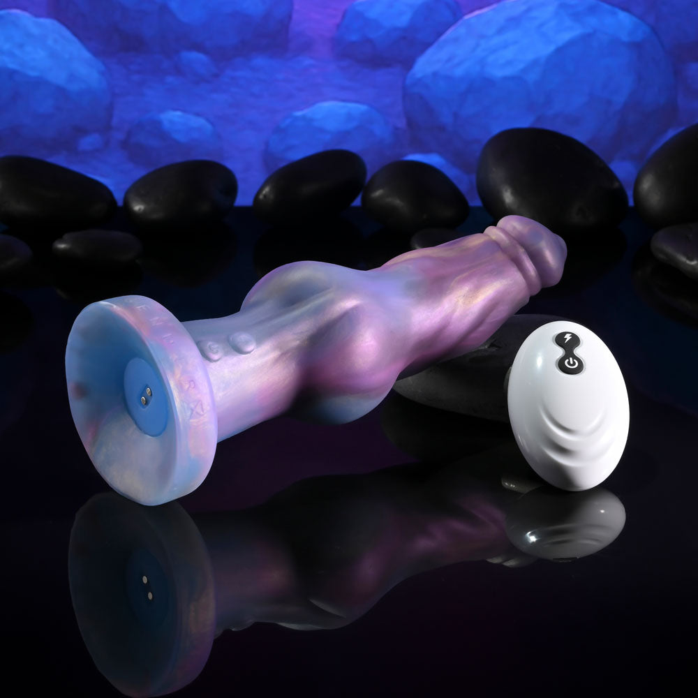 Gender X IMAGINARY FRIEND - Purple/Pink USB Rechargeable Vibrating Fantasy Dildo with Wireless Remote - GX-RD-7500-2