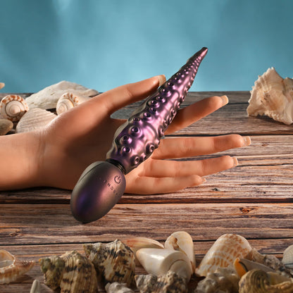 Gender X INTO THE DEEP - Purple 21.7 cm USB Rechargeable Tentacle Fantasy Massage Wand - GX-RS-7395-2