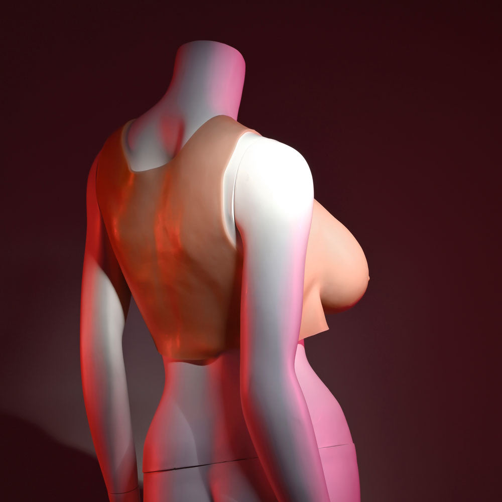 Gender X Undergarments - Plate D-Cup - Light Flesh Wearable Breasts