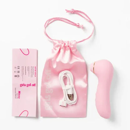 Girls Get Off - Missy - Pink USB Rechargeable Air Pulse Clitoral Stimulator