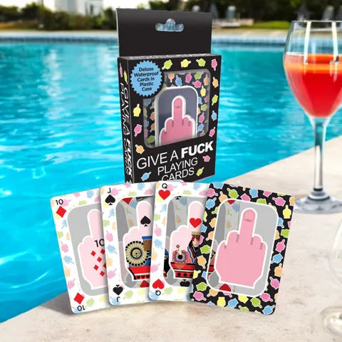 Give A Fuck Playing Cards - Waterproof Novelty Playing Cards