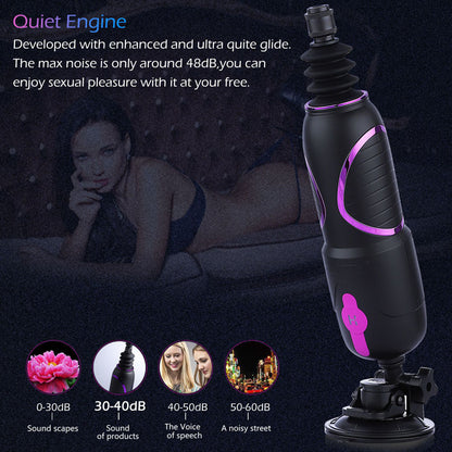 Hismith Pro Traveler 2.0 - Mains Powered Portable Sex Machine with App Control and Remote - HS18-APP