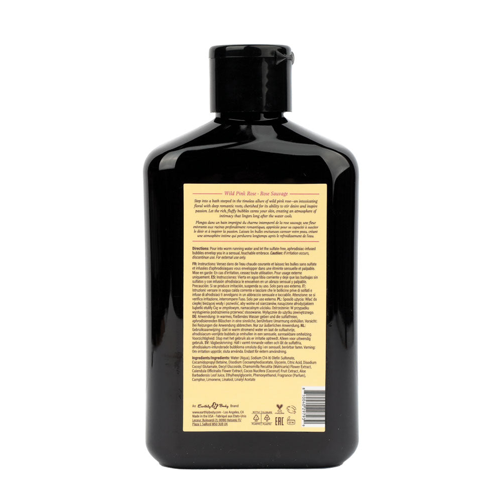 EB Hemp Seed Bubble Bath WILD PINK ROSE - 250 ml - Wild Pink Rose Scented Bubble Bath  - 250 ml Bottle-HSBNBB832