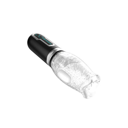 Adam & Eve Gawk 3.0 - Clear USB Rechargeable Thrusting, Rotating & Vibrating Masturbator