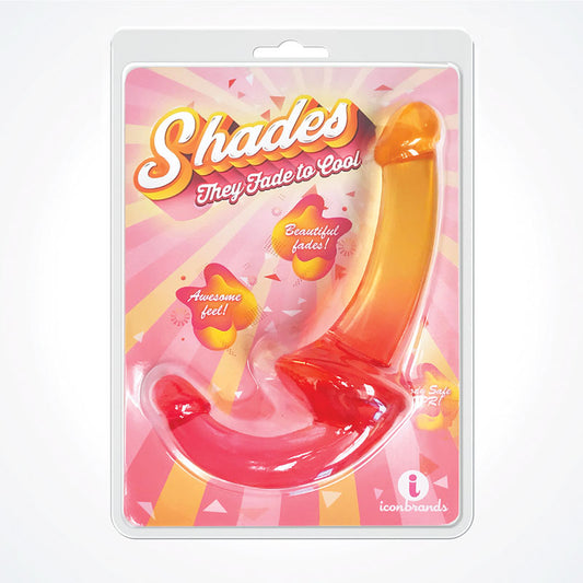 Shades 9.5 Strapless Double Dong - Pink/Orange 24 cm Double Dong-IC1308