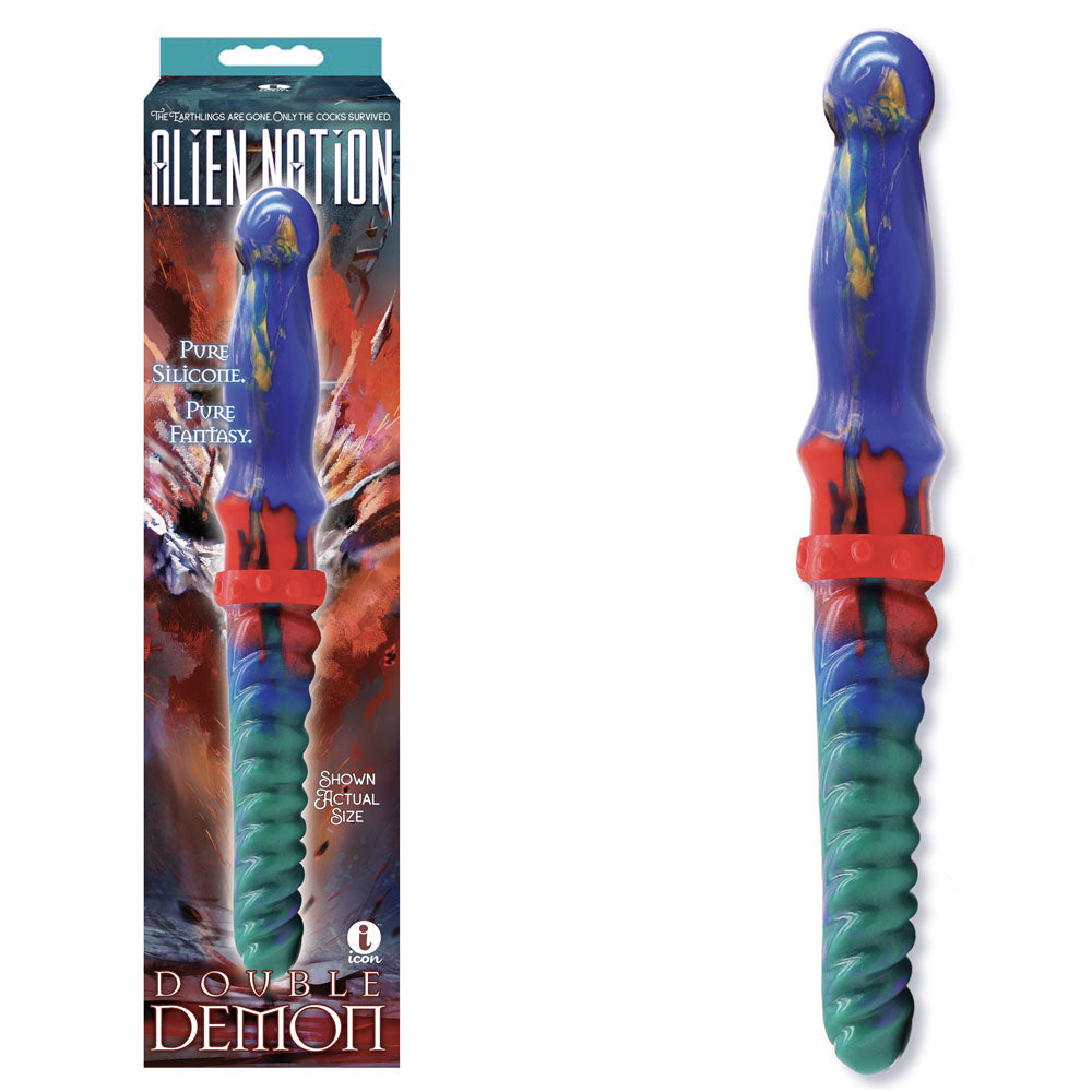 Alien Nation - Double Demon - Coloured 35 cm Fantasy Double Dildo-IC1382