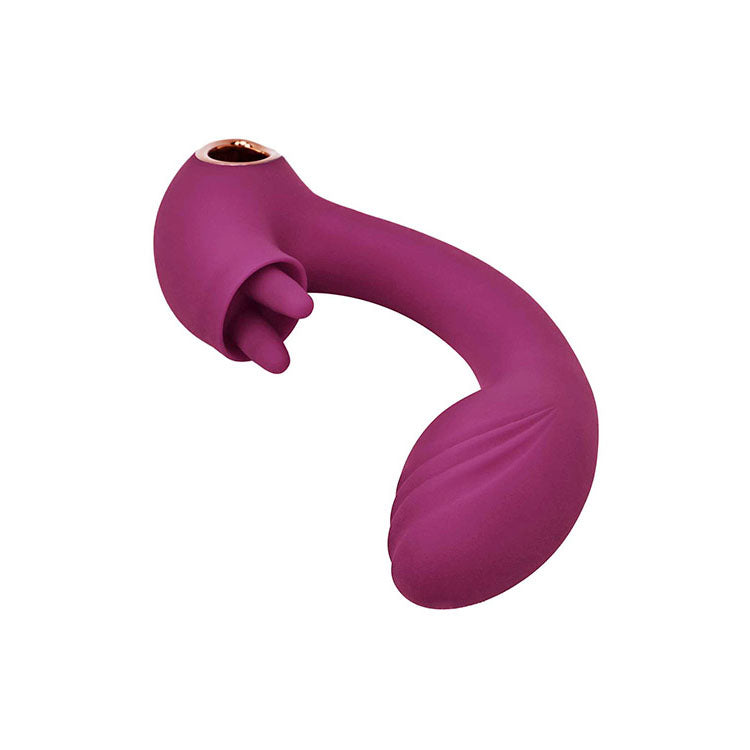 Adam & Eve ROSE GOLD CLIT TICKLER - Red 22 cm USB Rechargeable Rabbit Vibrator-J904 3100