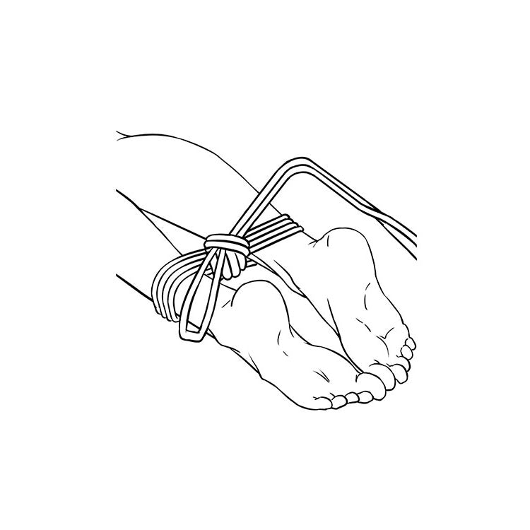 Adam & Eve BONDAGE ROPE - 3 metre (10 feet) - Black Bondage Rope - 3 metre Length-J973 8004