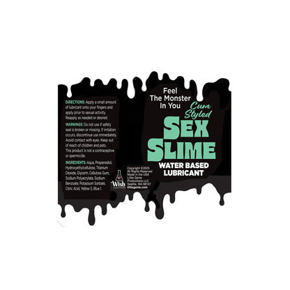 Sex Slime Cum Style Creature Lube - Green 120 ml - Green Cum Style Water Based Lubricant - 120 ml Bottle-LGBT.1308