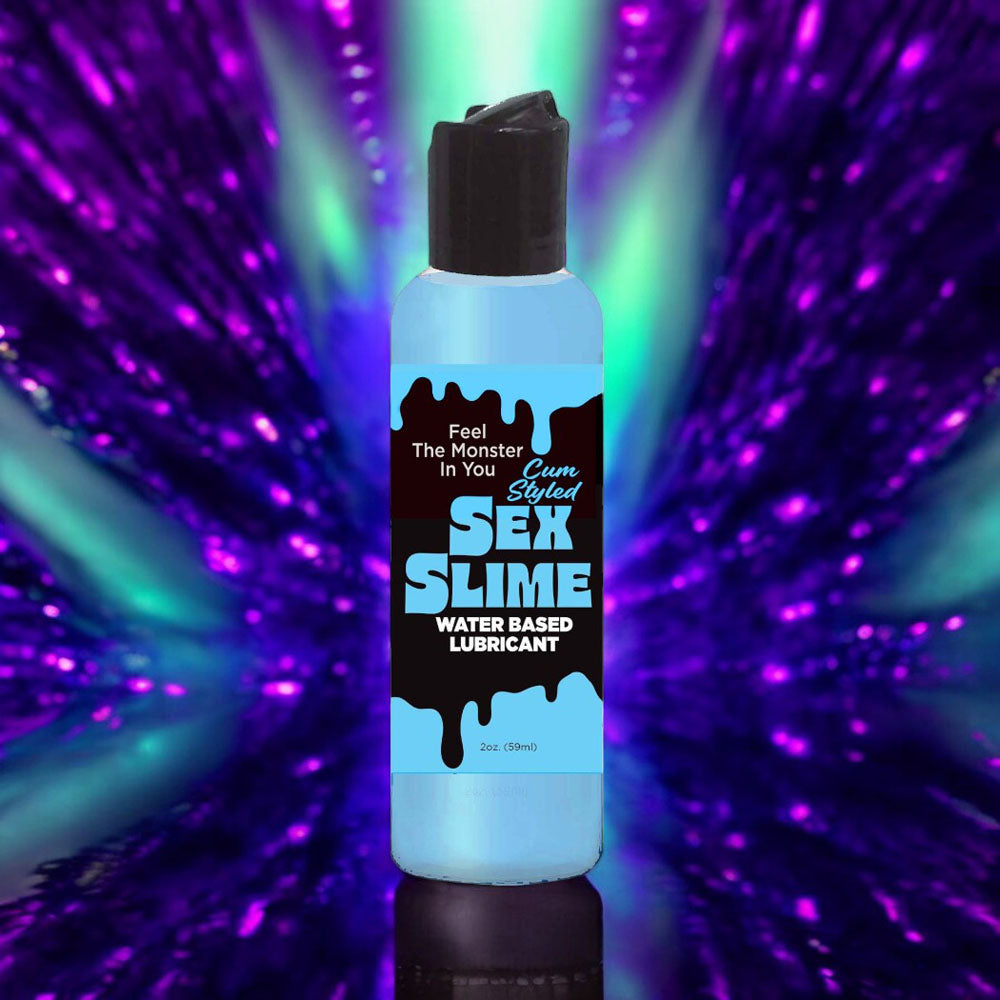 Sex Slime Cum Style Creature Lube - Blue 120 ml - Blue Cum Style Water Based Lubricant - 120 ml Bottle-LGBT.1312