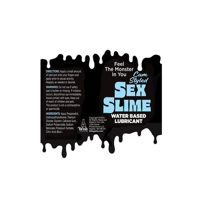 Sex Slime Cum Style Creature Lube - Blue 120 ml - Blue Cum Style Water Based Lubricant - 120 ml Bottle-LGBT.1312