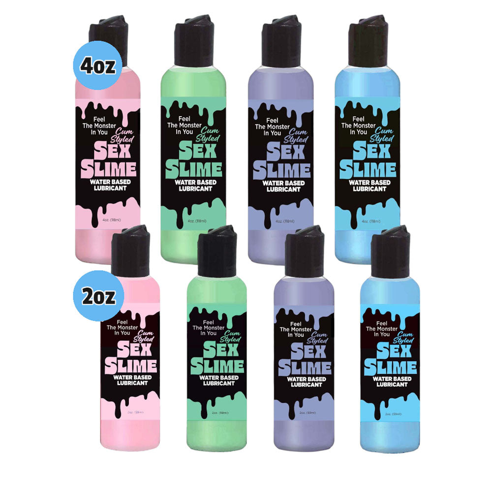 Sex Slime Cum Style Creature Lube - Blue 120 ml - Blue Cum Style Water Based Lubricant - 120 ml Bottle-LGBT.1312