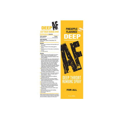 Deep AF - Pineapple - Pineapple Flavoured Deep Throat Spray - 29 ml - LGBT.636