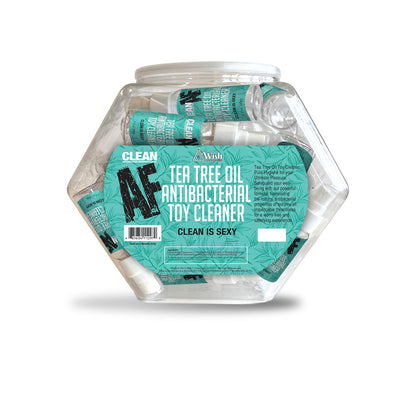 Clean AF Toy Cleaner Fishbowl Display - Antibacterial Toy Cleaner - Display of 36 x 30 ml Spray Bottles - LGBT.682B