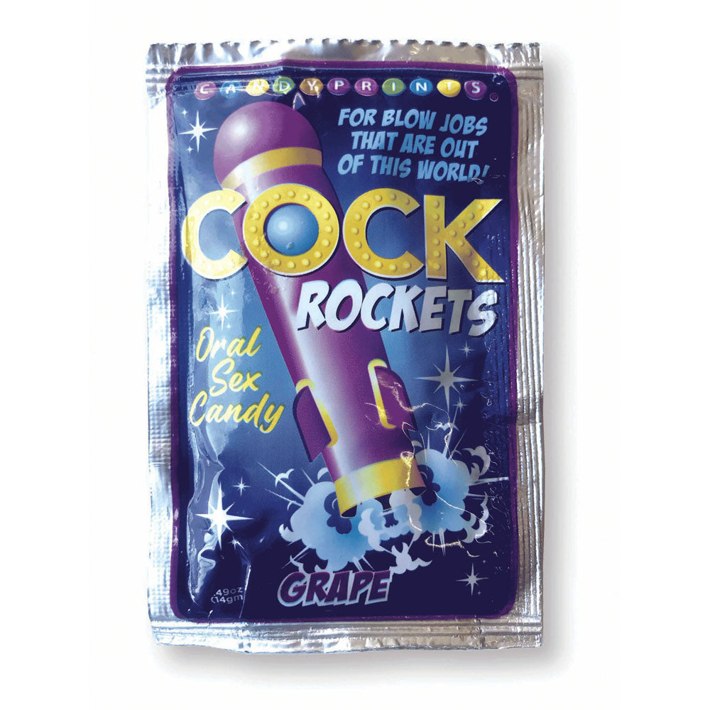 Cock Rockets - Grape - Grape Flavoured Oral Sex Candy - 15 grams
