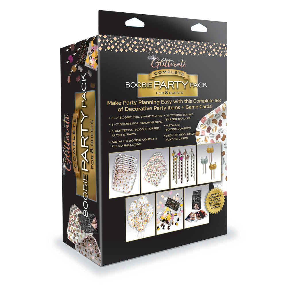 Glitterati Complete Boobie Party Pack - Party Set for 8 People-LGCP.1211