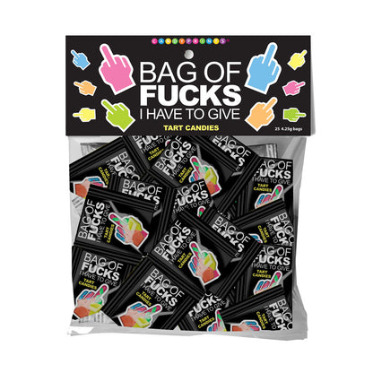 Bag Of Fucks I Have To Give - Bag of 25 - Fruit Flavoured Lollies - Bag of 25 Mini Packs-LGCP.1217