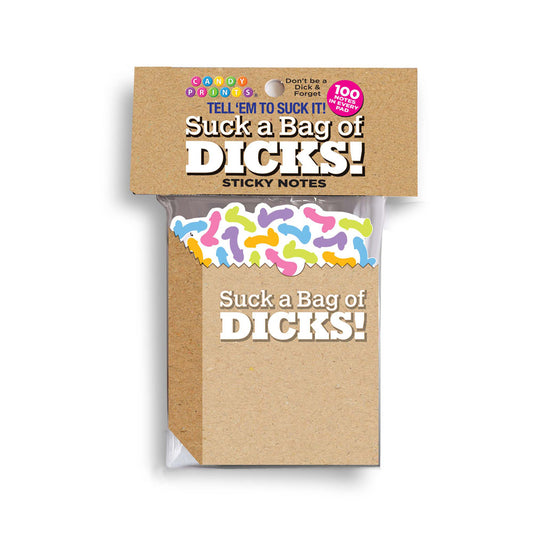 Suck A Bag Of Dicks! Sticky Notes - Novelty Sticky Notes - 100 Pack-LGCP.1220