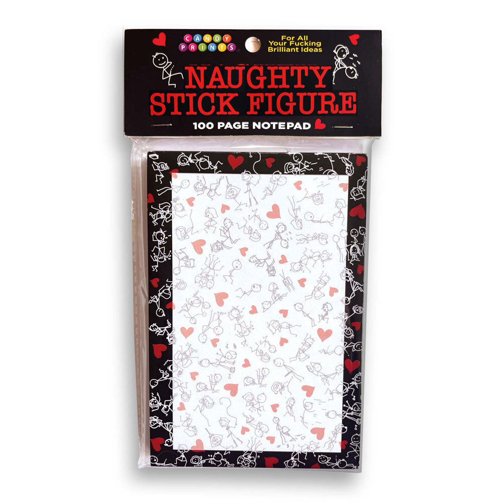 Naughty Stick Figure Notepad - Novelty Notepad - 100 Pages-LGCP.1228