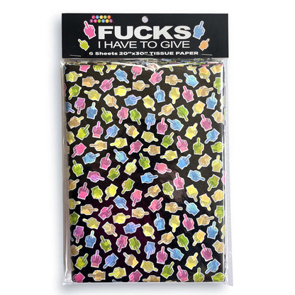 Fucks I Have To Give Tissue Paper Sheets - Novelty Decoration Sheets - 6 Pack-LGCP.1232