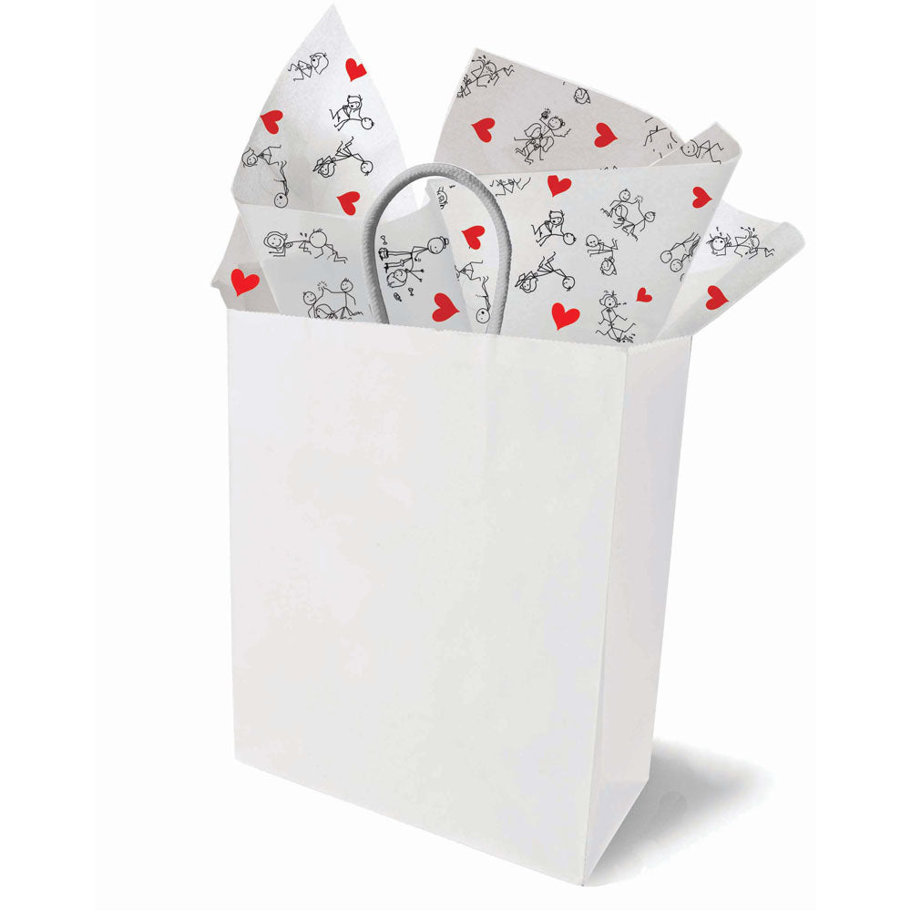 Naughty Stick Figure Tissue Paper Sheets - Novelty Decoration Sheets - 6 Pack-LGCP.1235