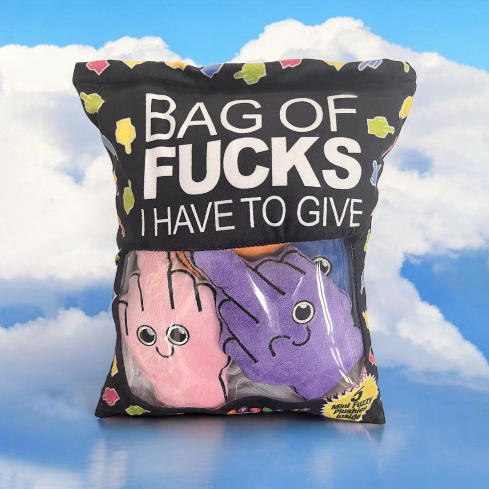 Bag Of Fucks I Have To Give - Mini Fuzzy FU Plushy Pillows - Set of 5 - LGCP.1236